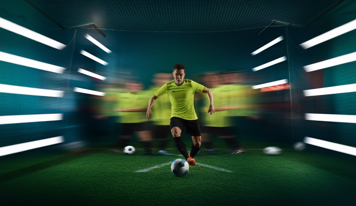 Scène vibrante de football illustrant la passion et l'engagement des joueurs