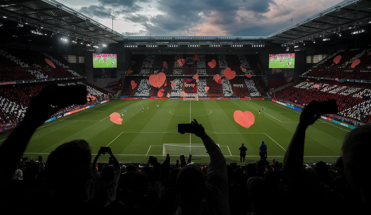 Image représentant l'impact des médias sociaux sur l'engagement des fans dans le football moderne.