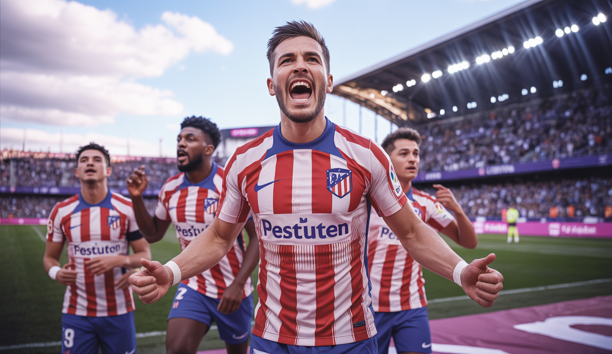 Alexander Sørloth célèbre un triplé pour l'Atlético Madrid en 2025