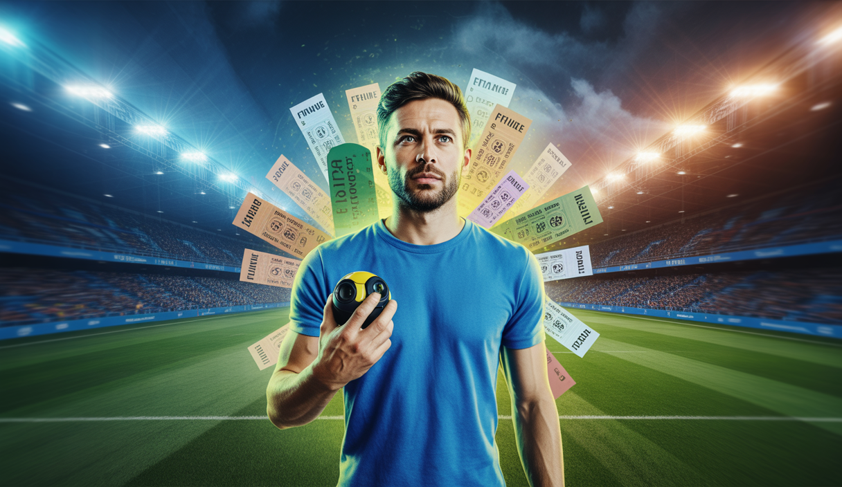 Visuel dynamique illustrant le marché des transferts de football 2025 avec analyses de Fabrizio Romano