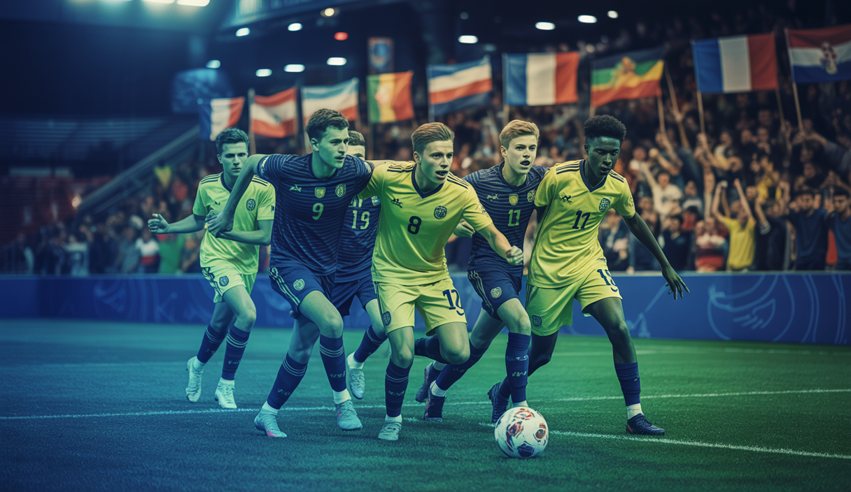 Illustration dynamique de la compétition Euro U17 UEFA 2025