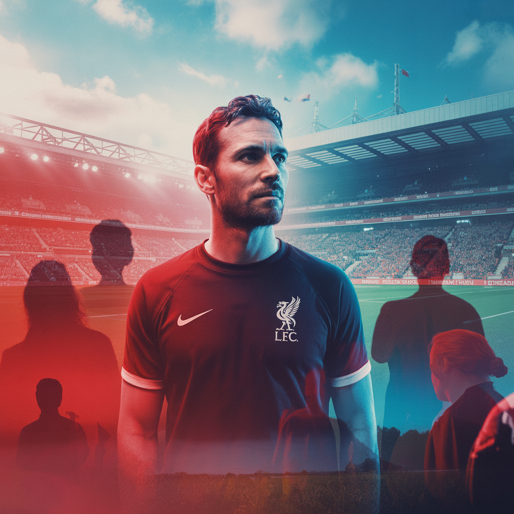 Image émotionnelle représentant l'impact du départ d'un joueur clé sur une équipe de football