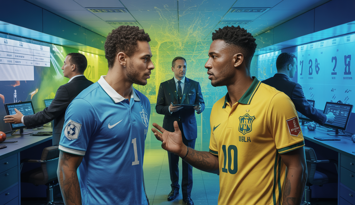Illustration intense du marché des transferts de football 2025