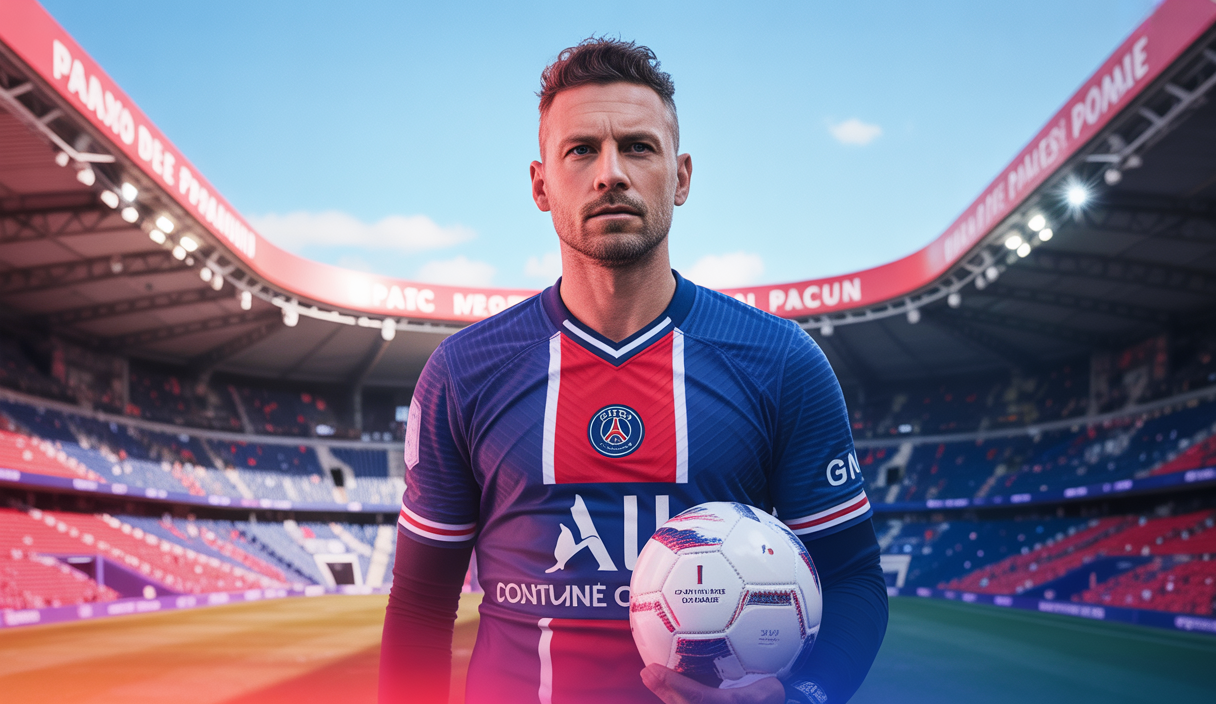 Portrait évocateur de Gianluigi Donnarumma gardien PSG