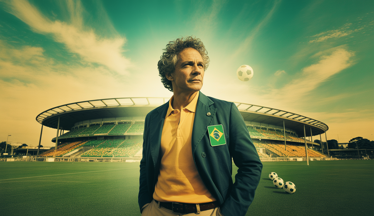 Portrait inspirant de Carlo Ancelotti, célèbre entraîneur de football