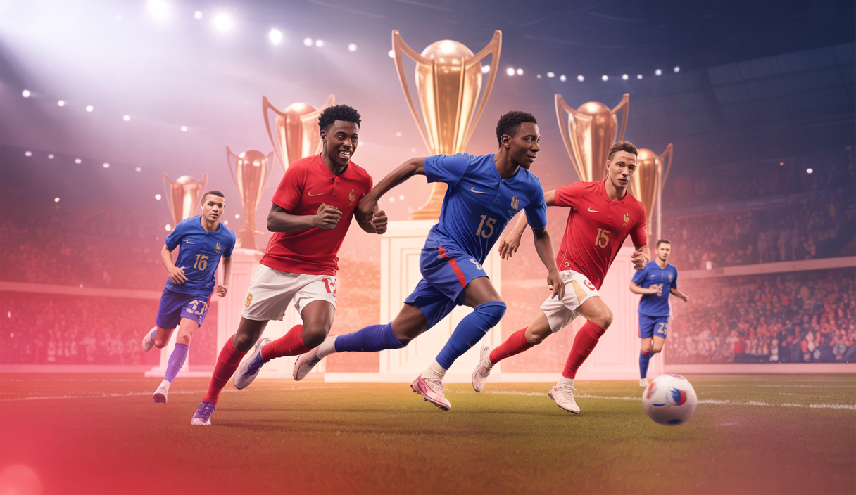 Image de la compétition pour le Ballon d'Or 2025 avec Ousmane Dembélé et Lamine Yamal.