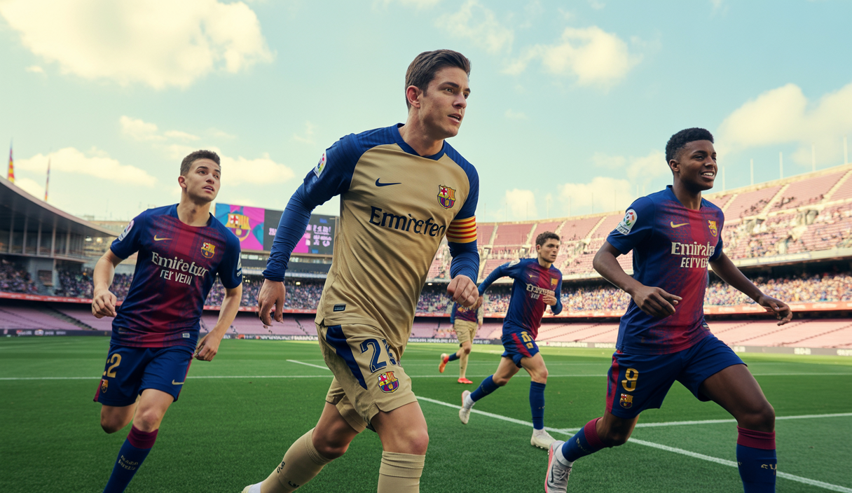 Le FC Barcelone et Arsenal en pleine bataille pour recruter de jeunes joueurs prometteurs en 2025, avec focus sur un gardien talentueux et des jeunes talents offensifs