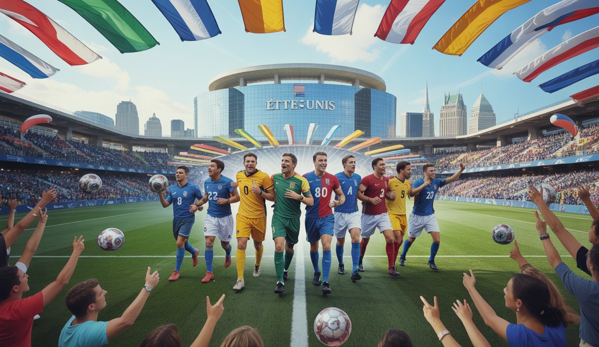 Illustration dynamique de la FIFA Club World Cup 2025