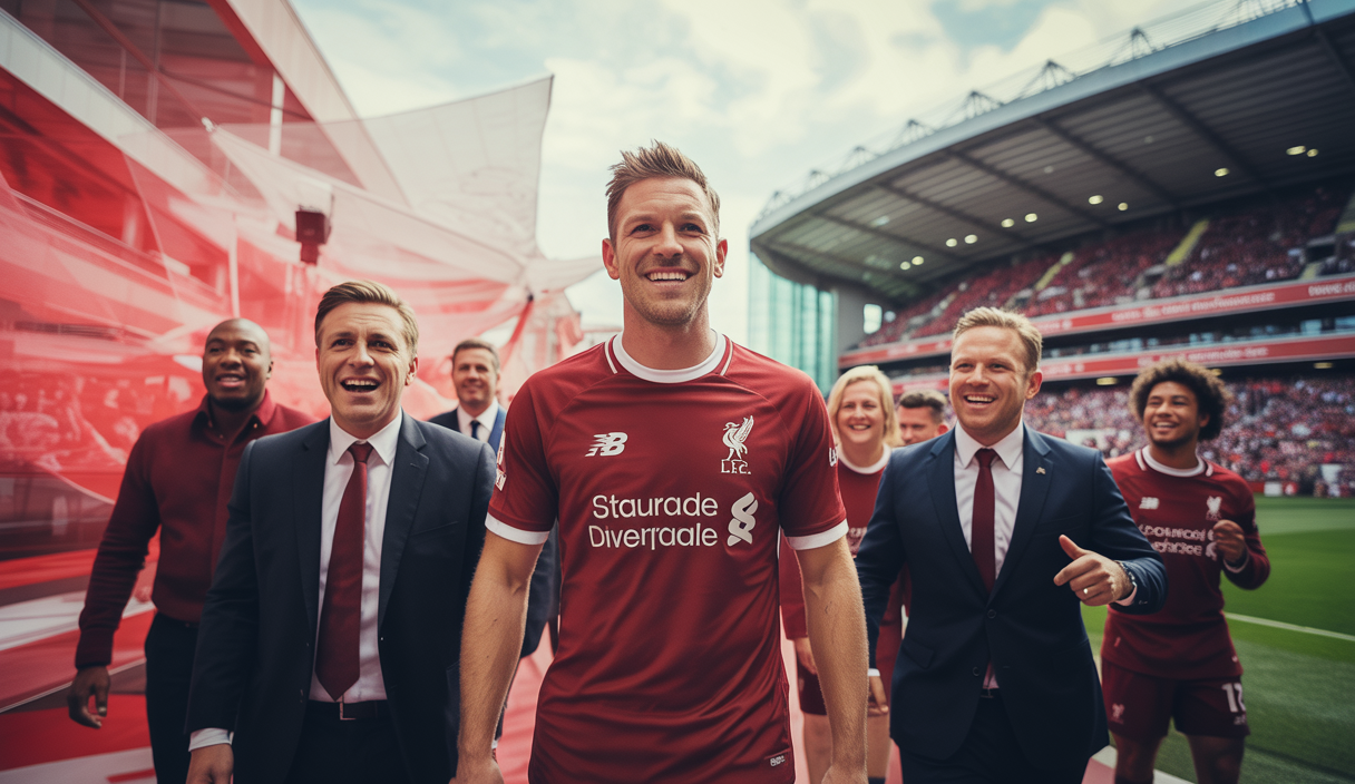 Florian Wirtz lors de sa présentation officielle à Liverpool, mettant en lumière son transfert record