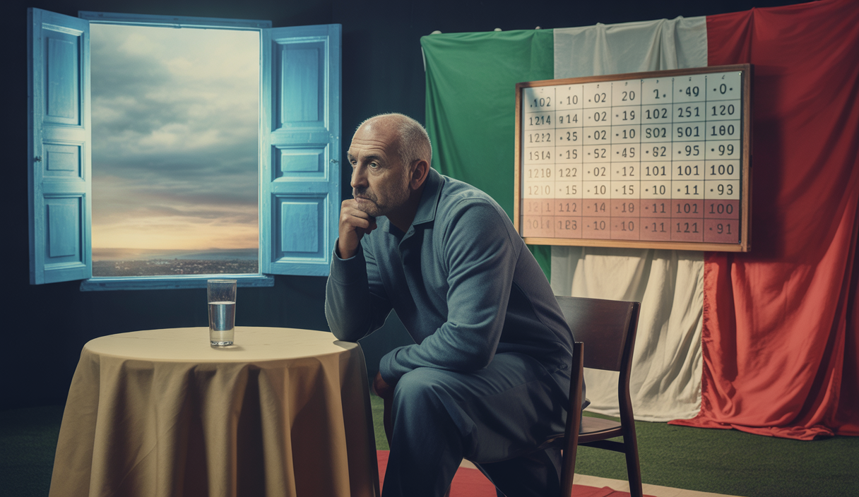 Luciano Spalletti quittant son poste d'entraîneur de l'équipe nationale italienne après une défaite.