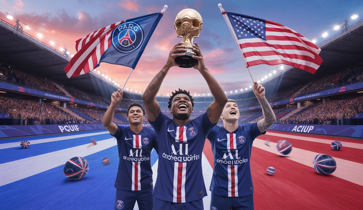 Illustration du Paris Saint-Germain à la Coupe du monde des clubs aux États-Unis en 2025