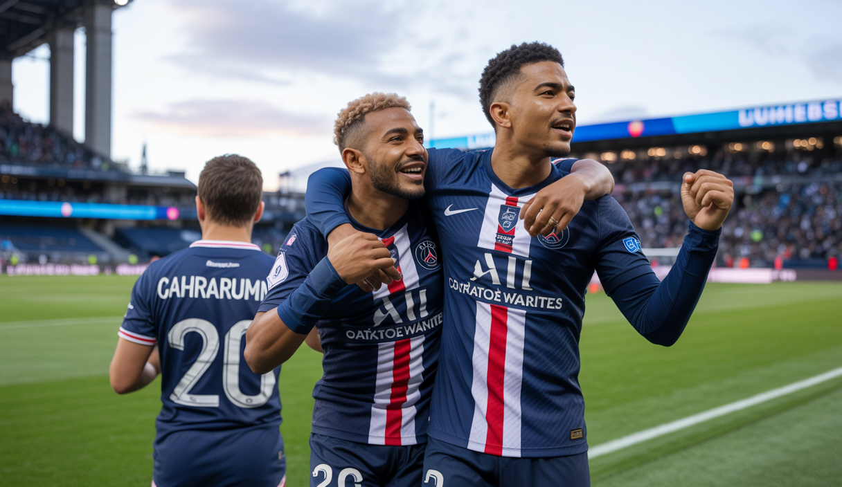 Le PSG célèbre sa victoire 2-0 contre Seattle Sounders au Lumen Field, se qualifiant pour les huitièmes de finale de la Coupe du Monde des Clubs 2025.