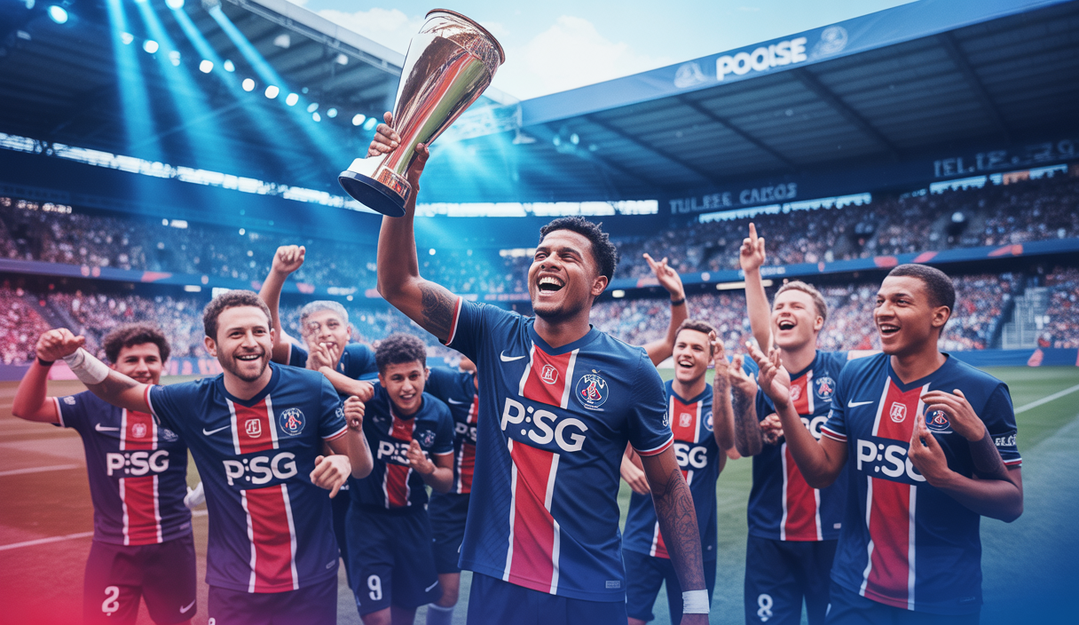 Marquinhos menant le PSG vers la victoire en Coupe du Monde des Clubs 2025.