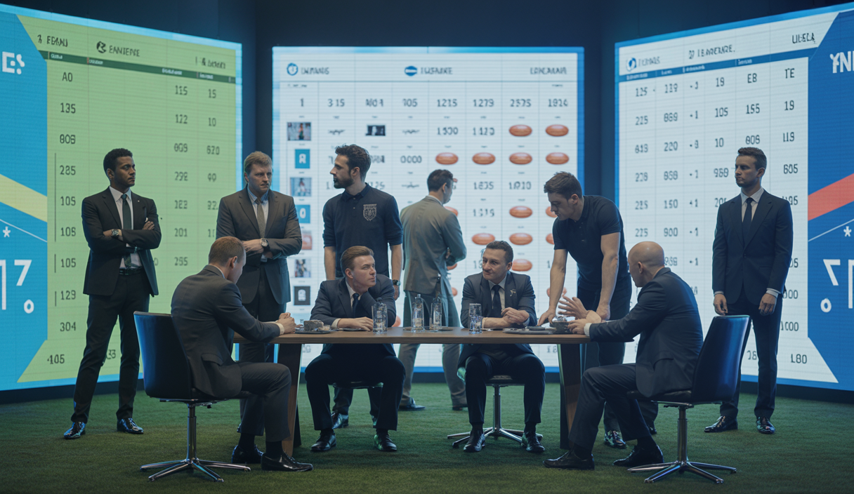 Scène dynamique sur les transferts du mercato football 2025