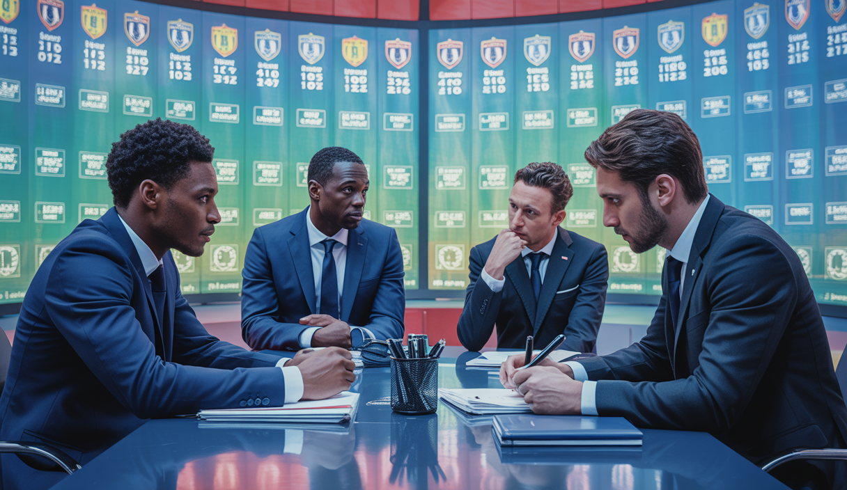 Représentation artistique de talents du mercato 2025