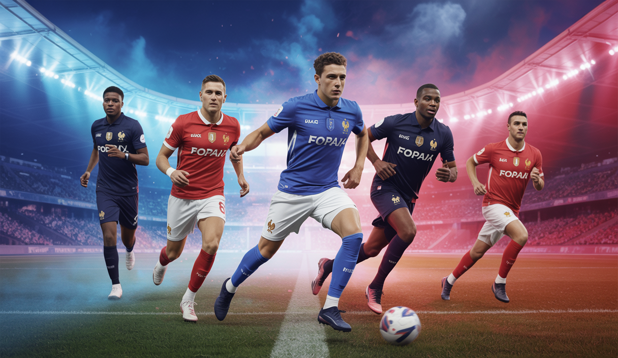 Image dynamique illustrant les transferts et enjeux du football français