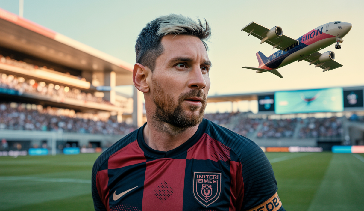 Lionel Messi en action sous le maillot de l'Inter Miami, prêt à revenir en Europe pour préparer la Coupe du Monde 2026
