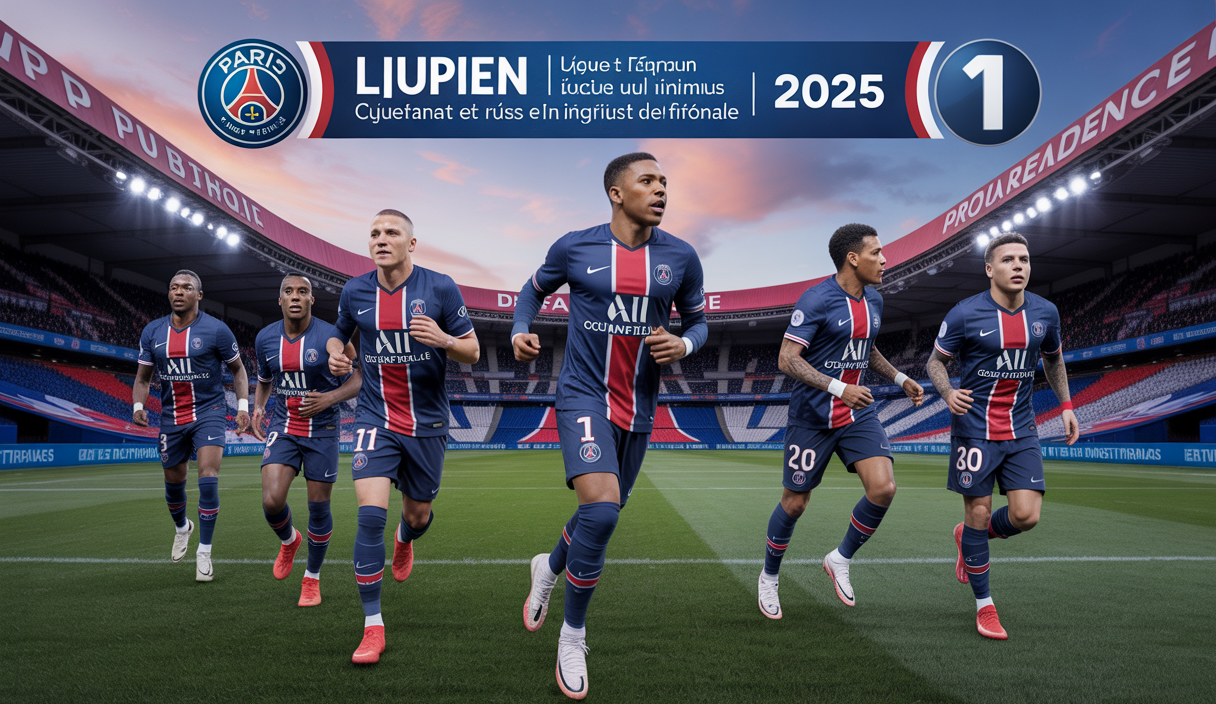 Le Paris Saint-Germain célèbre un exploit historique en Ligue 1 2025 avec 15 matches à 4 buts ou plus